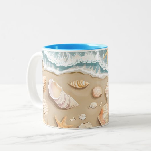 Tasse 2 Couleurs Plage (Devant gauche)