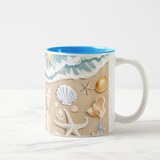 Tasse 2 Couleurs Plage (Droit)