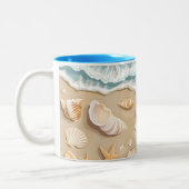 Tasse 2 Couleurs Plage (Gauche)