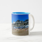 Tasse 2 Couleurs Plage à St Malo, France (Devant droit)