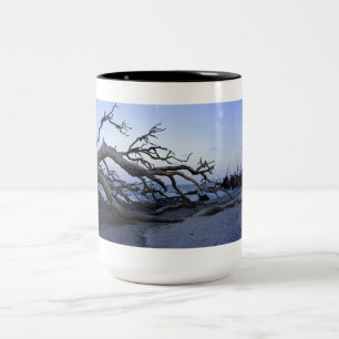 Tasse 2 Couleurs Plage de bois de flottage