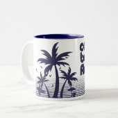 Tasse 2 Couleurs Plage de Cocoa Floride (Devant gauche)