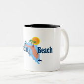 Tasse 2 Couleurs Plage de Fernandina (Devant droit)