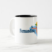 Tasse 2 Couleurs Plage de Fernandina (Devant gauche)