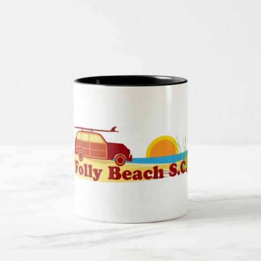 Tasse 2 Couleurs Plage de folie (Centre)