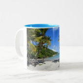 Tasse 2 Couleurs plage de guadeloupe (Devant gauche)
