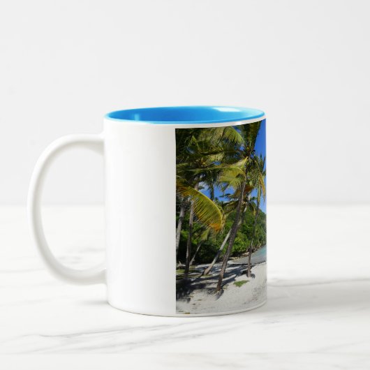 Tasse 2 Couleurs plage de guadeloupe (Gauche)