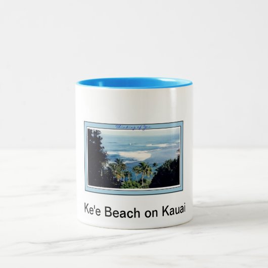 Tasse 2 Couleurs Plage de Ke'e de Tasse-Kauai (Centre)