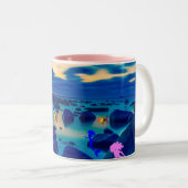 Tasse 2 Couleurs Plage de Mermaid (Devant droit)