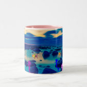 Tasse 2 Couleurs Plage de Mermaid (Centre)