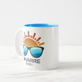 Tasse 2 Couleurs Plage de Navarre Floride Lunettes de soleil (Devant gauche)