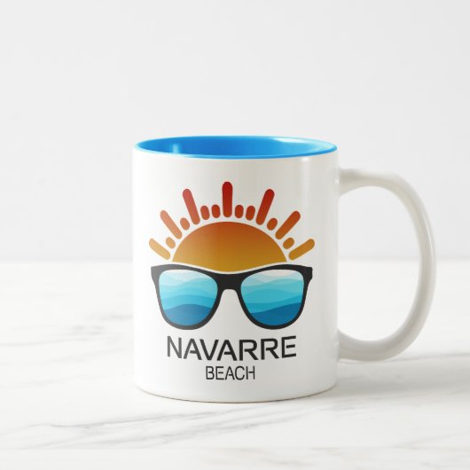 Tasse 2 Couleurs Plage de Navarre Floride Lunettes de soleil (Droit)