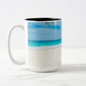 Tasse 2 Couleurs Plage du Paradis tropical (Gauche)