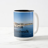 Tasse 2 Couleurs Plage/promenade de Santa Cruz (Devant droit)