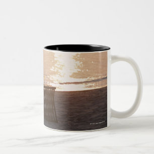 Tasse 2 Couleurs Plage sablonneuse du coucher du soleil 2