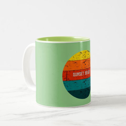 Tasse 2 Couleurs Plage Sunset (Devant gauche)