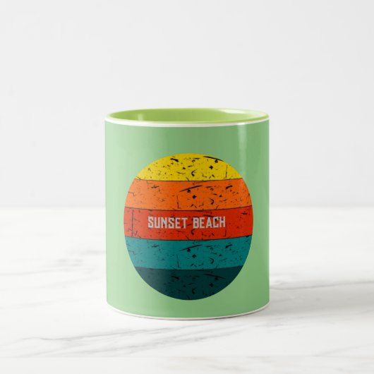 Tasse 2 Couleurs Plage Sunset (Centre)