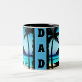 Tasse 2 Couleurs Plage Tout Simplement Enspiré Papa Calm (Centre)