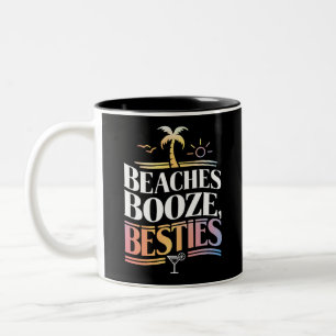 Tasse 2 Couleurs Plages Booze & Besties Coconut Tree été