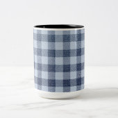 Tasse 2 Couleurs Plaid bleu (Centre)