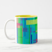 Tasse 2 Couleurs Plaid carré (Gauche)