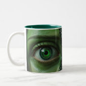 Tasse 2 Couleurs Plaisir Cyber-Oeil Vert (Gauche)