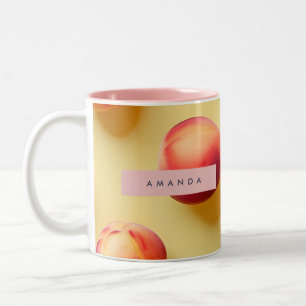 Tasse 2 Couleurs Plaisir personnalisé de pêche ensoleillée