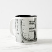 Tasse 2 Couleurs Plan de Rochester (Devant gauche)