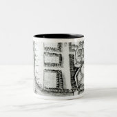 Tasse 2 Couleurs Plan de Rochester (Centre)