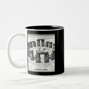 Tasse 2 Couleurs Plan de Stonehenge Sites mégalithiques antiques