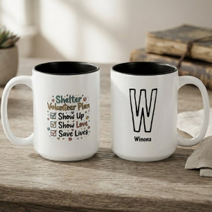 Tasse 2 Couleurs Plan de volontaire de charbon sincère Checklist