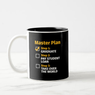 Tasse 2 Couleurs Plan directeur Funny MBA College Graduation