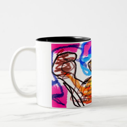 Tasse 2 Couleurs plan jésus (Gauche)