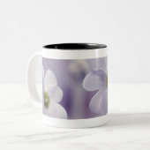 Tasse 2 Couleurs Plan rapproché des fleurs 2 (Devant gauche)