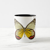 Tasse 2 Couleurs Plan rapproché d'un papillon 3 (Centre)