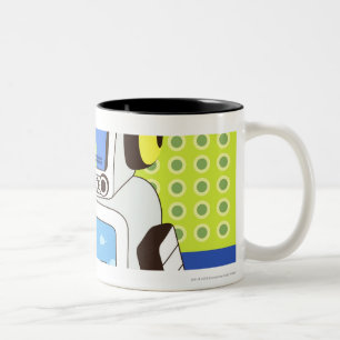 Tasse 2 Couleurs Plan rapproché d'un robot