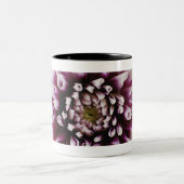 Tasse 2 Couleurs Plan rapproché d'une fleur 2 (Centre)
