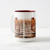 TASSE 2 COULEURS PLANCHE À VOILE (Devant gauche)