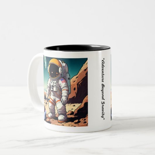 Tasse 2 Couleurs "Planet Hopper" (Devant gauche)