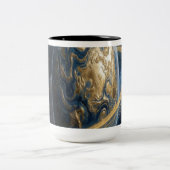 Tasse 2 Couleurs Planète Bleue Dorée (Centre)