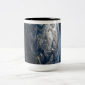Tasse 2 Couleurs Planète Bleue et Argentée (Centre)