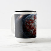 Tasse 2 Couleurs Planète Rouge avec Argent (Devant gauche)