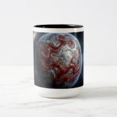 Tasse 2 Couleurs Planète Rouge avec Argent (Centre)