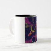 Tasse 2 Couleurs Planètes et Étoiles (Devant gauche)
