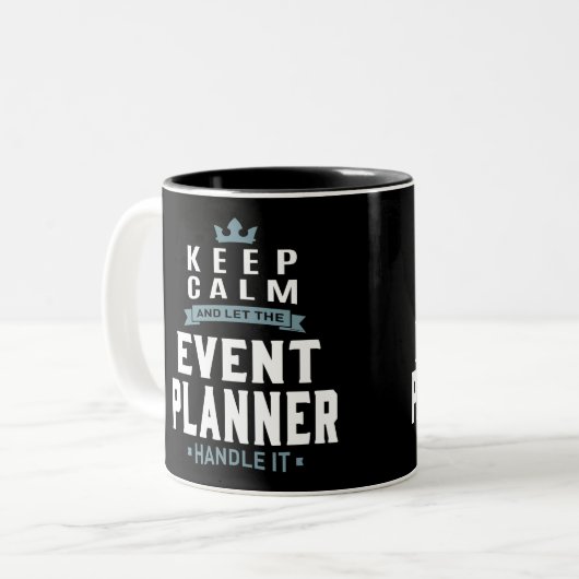 Tasse 2 Couleurs Planificateur d'événements (Devant gauche)