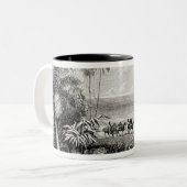 Tasse 2 Couleurs Plantation du drapeau (Devant gauche)