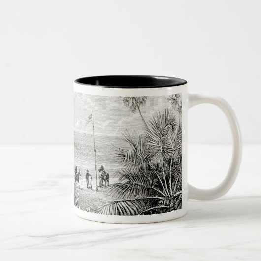 Tasse 2 Couleurs Plantation du drapeau (Droit)