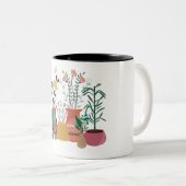 Tasse 2 Couleurs Plante heureux (Devant droit)