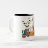 Tasse 2 Couleurs Plante heureux (Devant gauche)