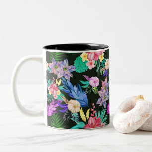 Tasse 2 Couleurs Plantes de la jungle tropicale